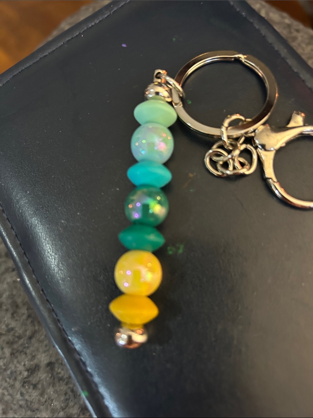 Beaded Multi-Color Keychain Charm - Picture 10 of 16